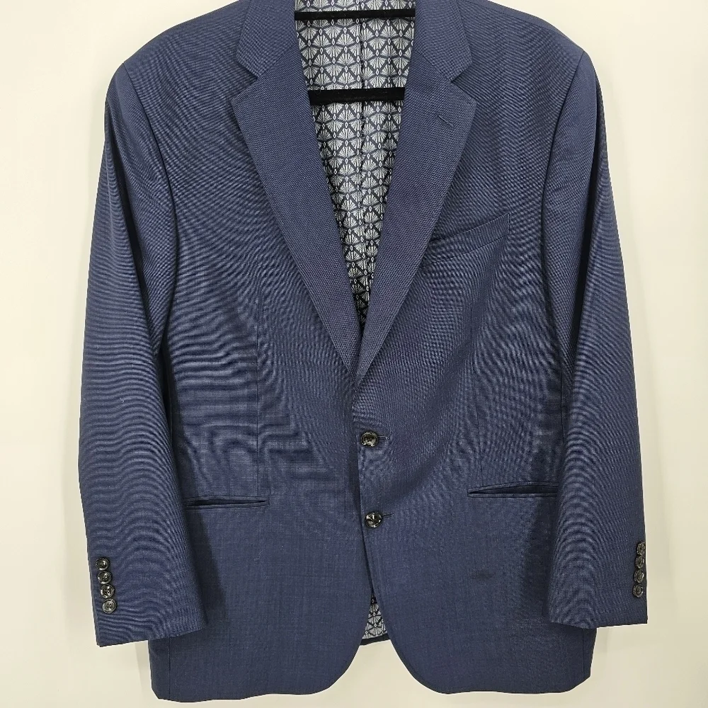 Ted Baker London Wool Blazer 44R | Karl Trim Fit Stretch‎ Navy Suit Jacket